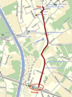 1,5km stappen Station-Kerk